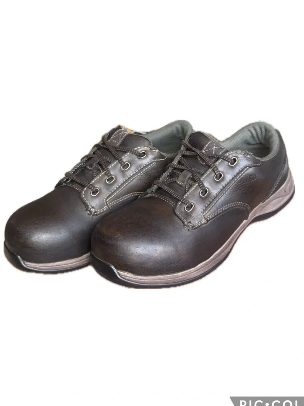 RED WING WORX Steel Toe‎ Nubuck Leather Work Oxford Shoes Brown | 8.5D